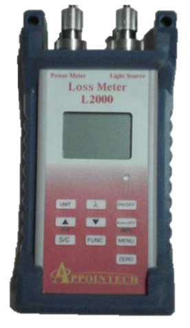 TM-L2000CC Appointech, Inc.  L2000 Loss Meter (Source + Power Meter) 1310/1550nm, -3 dBm out, -60 ~ +3 dBm in